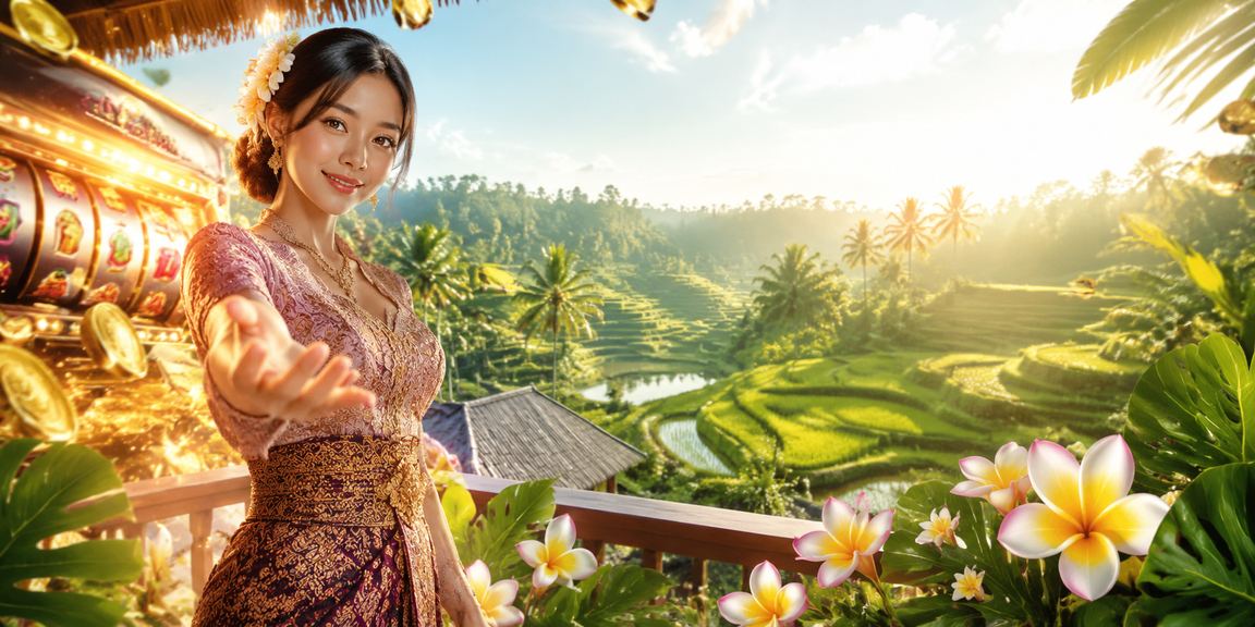 Model bermain slot game dengan antarmuka digital yang cerah dan modern